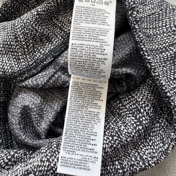 Athleta Delancey Textured Moto Tight Gray Women's Leggings Size XXS - Picture 10 of 11